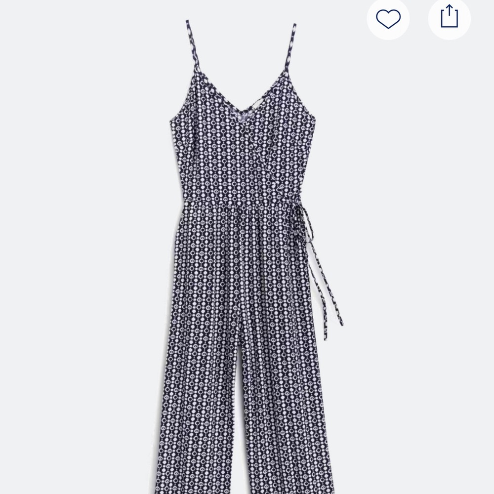 Kaileigh Black and White Geometric Jumpsuit